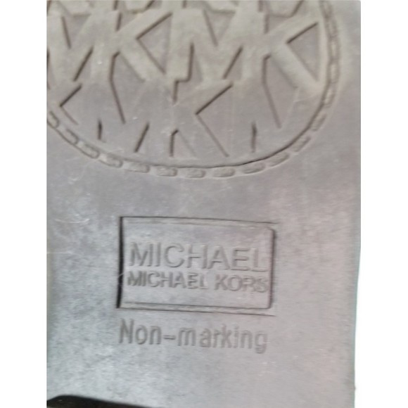 Michael Kors Girl's Ankle Booties Brown Faux Suede Zippers MK Logo Shoe Size 11K - Picture 11 of 11